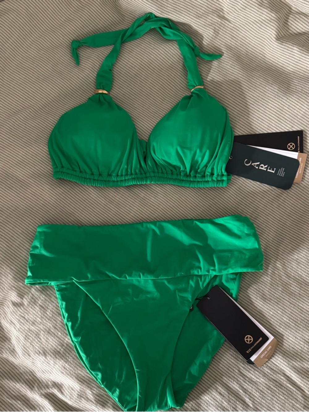 Vix Green Jessica Hot Pants Bikini Bottoms